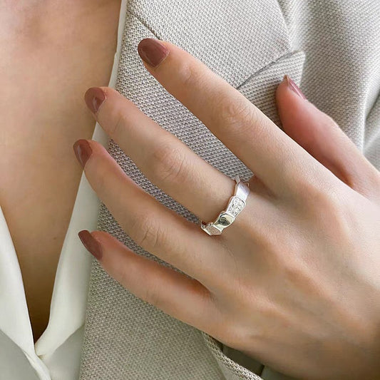 925 Sterling Silver Adjustable Opening Ring