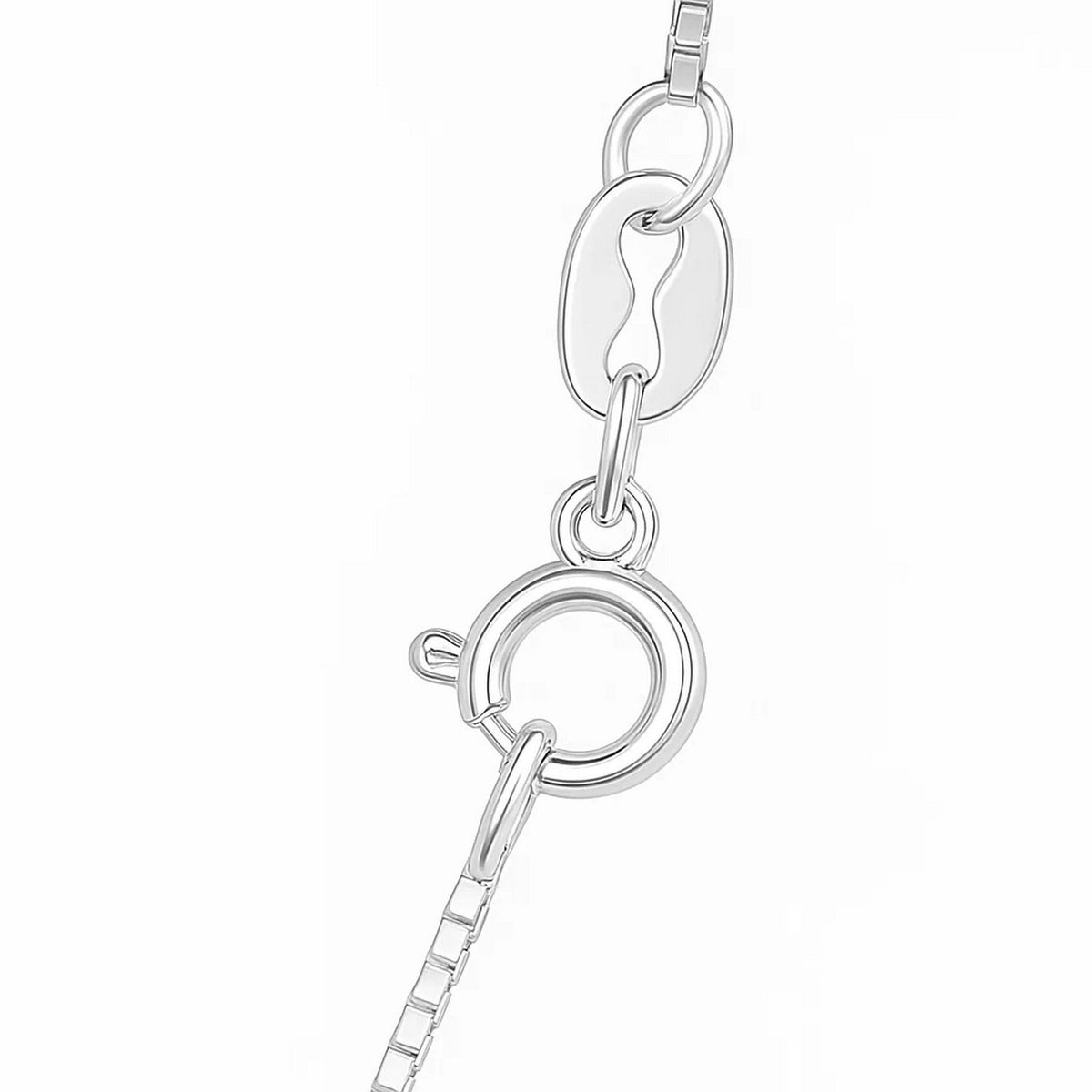 Sterling Silver Rhodium Plated Box Chain (0.70 mm)