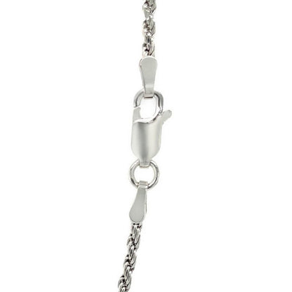 Sterling Silver 1.8mm Diamond Cut Rope Style Chain