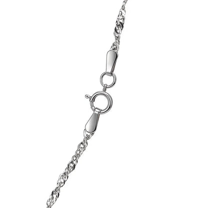 Sterling Silver Singapore Style Chain (1.80 mm)